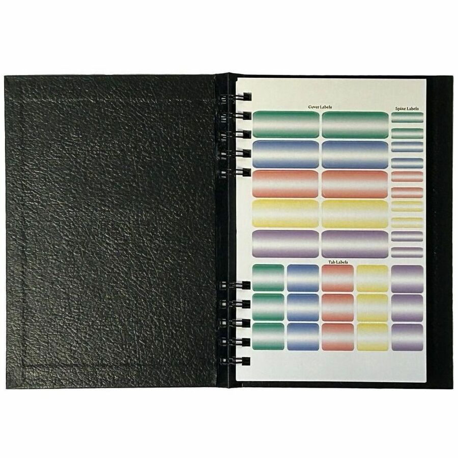 Dome Business Journal, 5" x 8", Bright White Sheet, Black Cover (DOM40000)