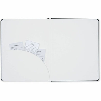 Dome Personal Journal, 60 lb Basis Weight, 8" x 10", 8 x 10 Inch Hardcover Black Lined Journal Notebook, Black Cover (DOM30013)