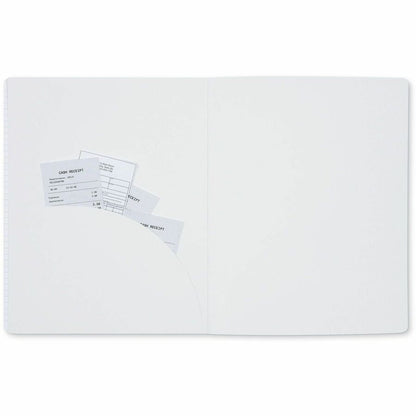 Dome Personal Journal, 60 lb Basis Weight, 8" x 10", 8×10 Inch Softcover Black Lined Journal Notebook, Bright White Paper (DOM30012)