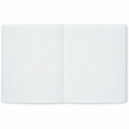 Dome Personal Journal, 60 lb Basis Weight, 8" x 10", 8×10 Inch Softcover Black Lined Journal Notebook, Bright White Paper (DOM30012)