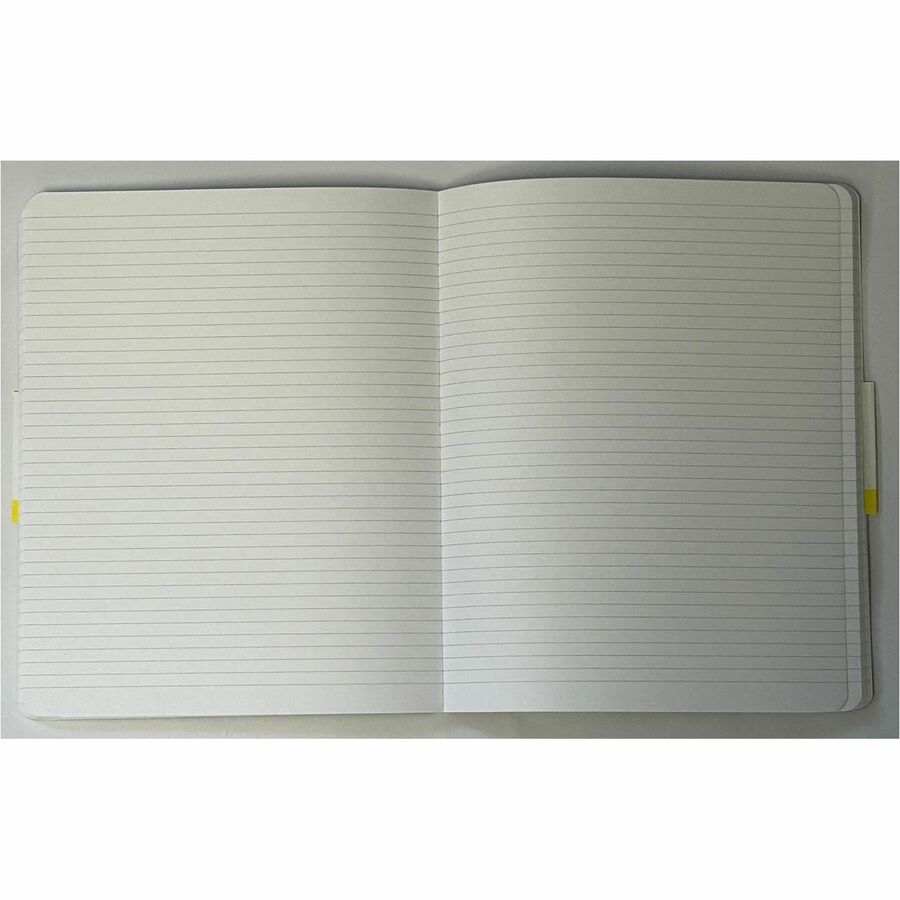 Dome Personal Journal, 60 lb Basis Weight, 8" x 10", 8×10 Inch Softcover Black Lined Journal Notebook, Bright White Paper (DOM30012)