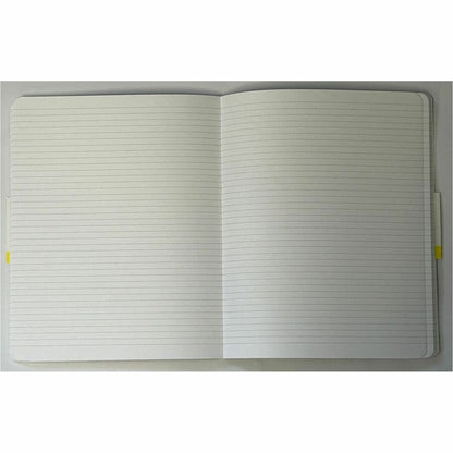 Dome Personal Journal, 60 lb Basis Weight, 8" x 10", 8×10 Inch Softcover Black Lined Journal Notebook, Bright White Paper (DOM30012)