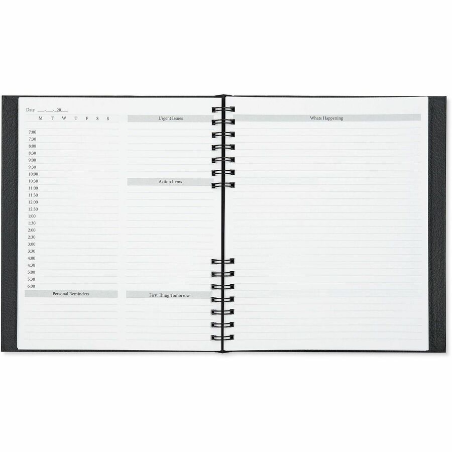 Dome Business Journal, 8" x 10", Bright White Sheet, Black Cover (DOM40004)
