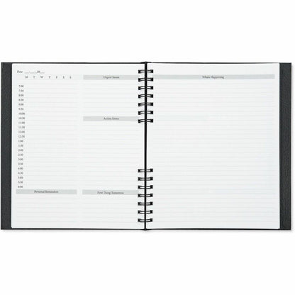 Dome Business Journal, 8" x 10", Bright White Sheet, Black Cover (DOM40004)