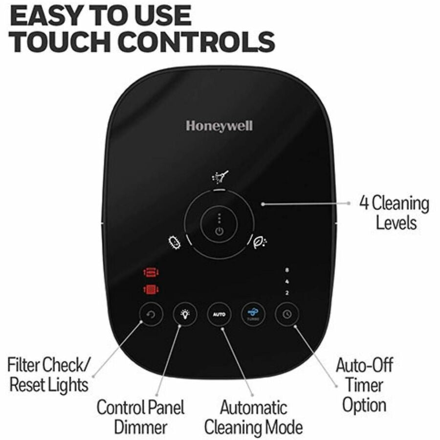 Honeywell InSight Series Air Purifier, HEPA, True HEPA, 100 Sq. ft., Black  (HWLHPA080B)