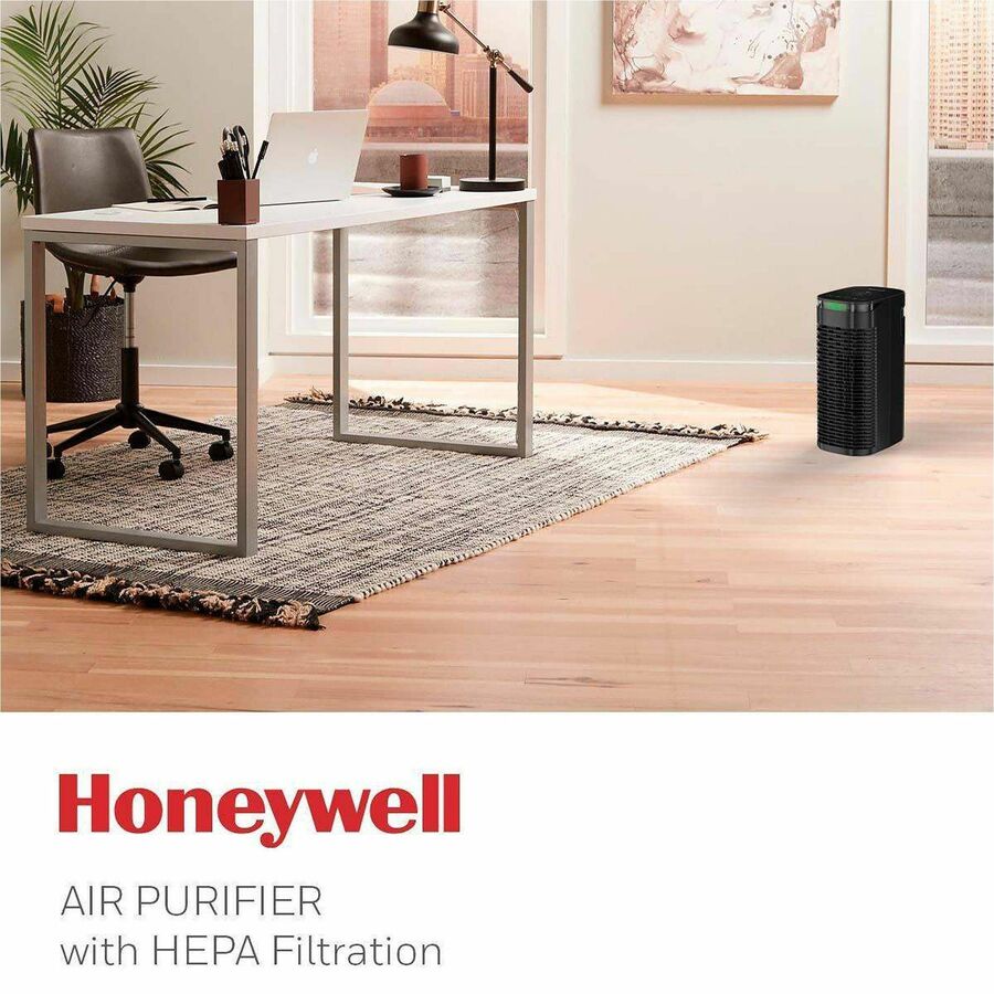 Honeywell InSight Series Air Purifier, HEPA, True HEPA, 100 Sq. ft., Black  (HWLHPA080B)