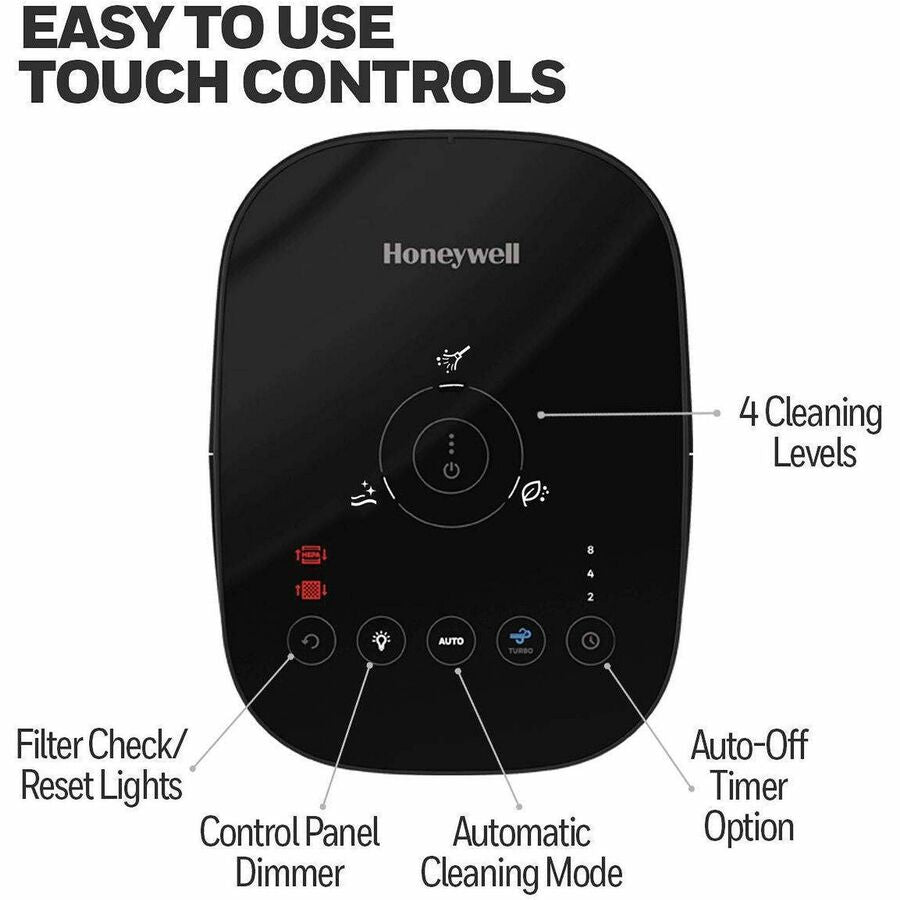 Honeywell InSight Series Air Purifier, HEPA, True HEPA, 100 Sq. ft., Black  (HWLHPA080B)