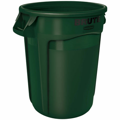 Rubbermaid Commercial Brute Vented Container, 32 gal Capacity, Green  (RCP2632GRN)