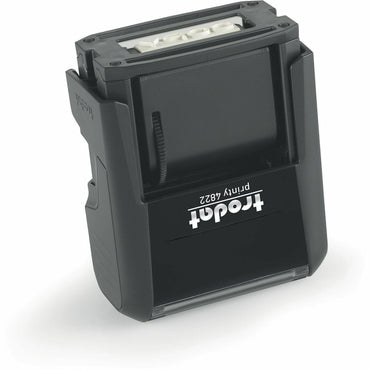 Printy Compact 12-Message Stamp, 24" Impression Width x 4" Impression Length, Red (TDT211679)