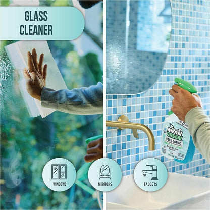 Mean Green Refillable Glass Cleaner Concentrate, 28.6 fl oz, 11.5 pH, Fresh Scent, 6/Carton (RST394174)