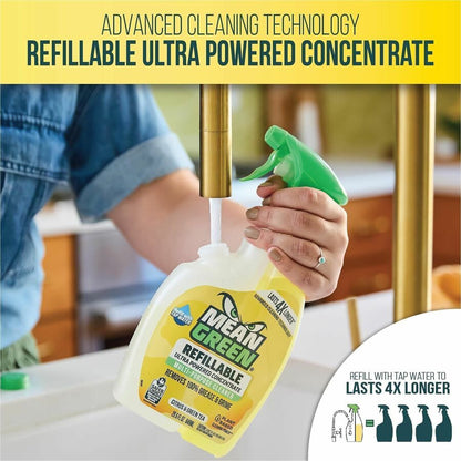 Mean Green Refillable Bathroom Cleaner, 28.6 fl oz, Citrus & Green Tea Scent, 6/Carton (RST394171)