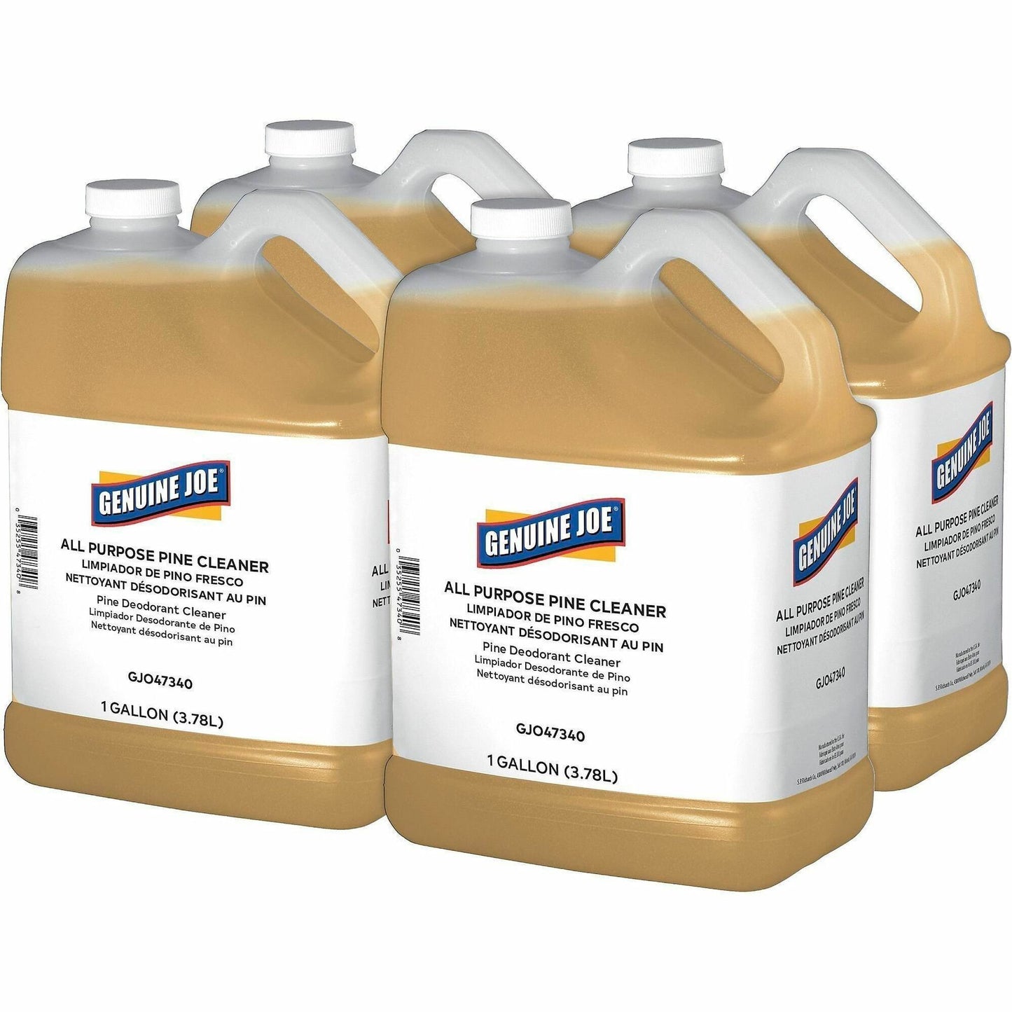 Genuine Joe All-Purpose Pine Cleaner, 128 fl oz (4 quart), Pine Scent, 4/Carton (GJO47340)