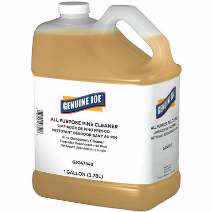 Genuine Joe All-Purpose Pine Cleaner, 128 fl oz (4 quart), Pine Scent, 4/Carton (GJO47340)