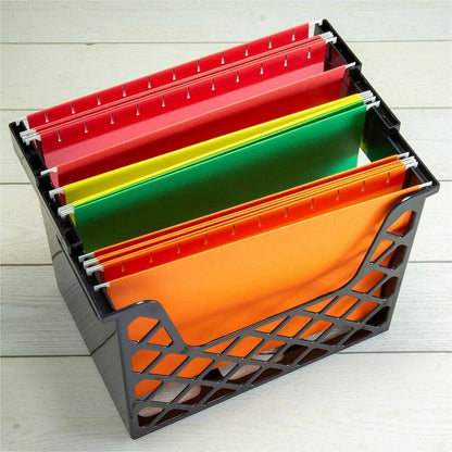 Business Source Desktop File Organizer, Desktop, Black (BSN08123)