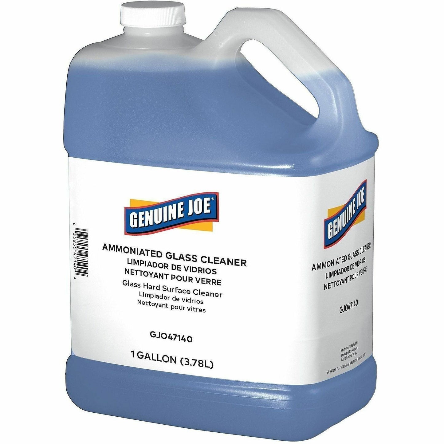 Genuine Joe Ammoniated Glass Cleaner, 128 fl oz (4 quart), 4/Carton (GJO47140)