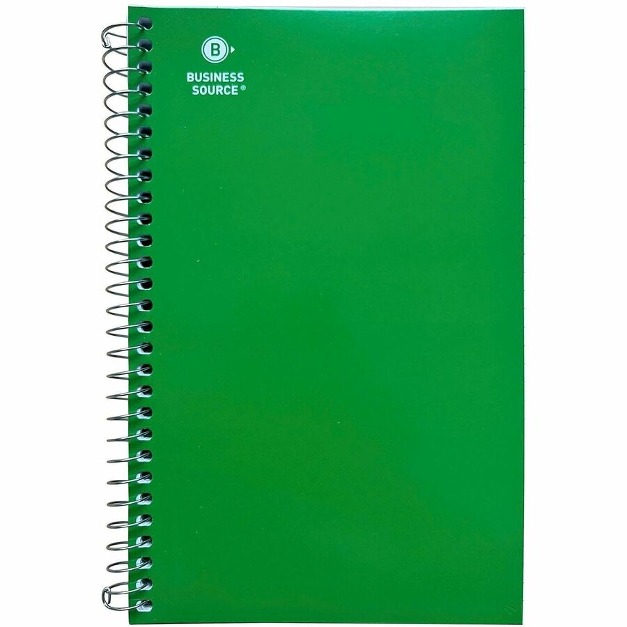 Business Source Notebook, Multi-colored Cover, 4/Pack, 6 Packs/Carton (BSN66414CT)
