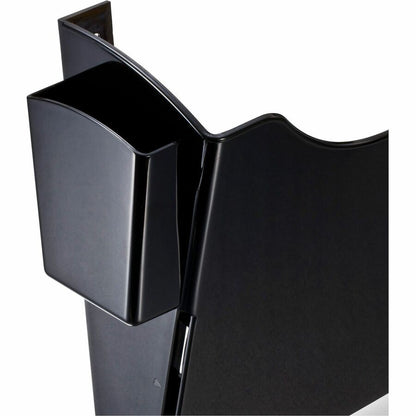 Business Source Grande Central 7-Section Filing System, 7 Pocket(s), 38.25" Height x 16" Width x 4.75" Depth, Black, 7/Pack (BSN08174)