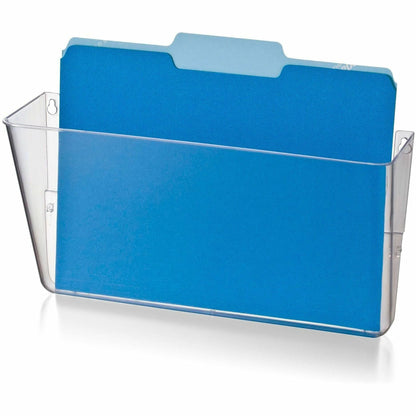 Business Source Expandable Pocket File System, 7" Height x 13" Width x 4" Depth, Interlockable, Expandable, Clear (BSN53692)