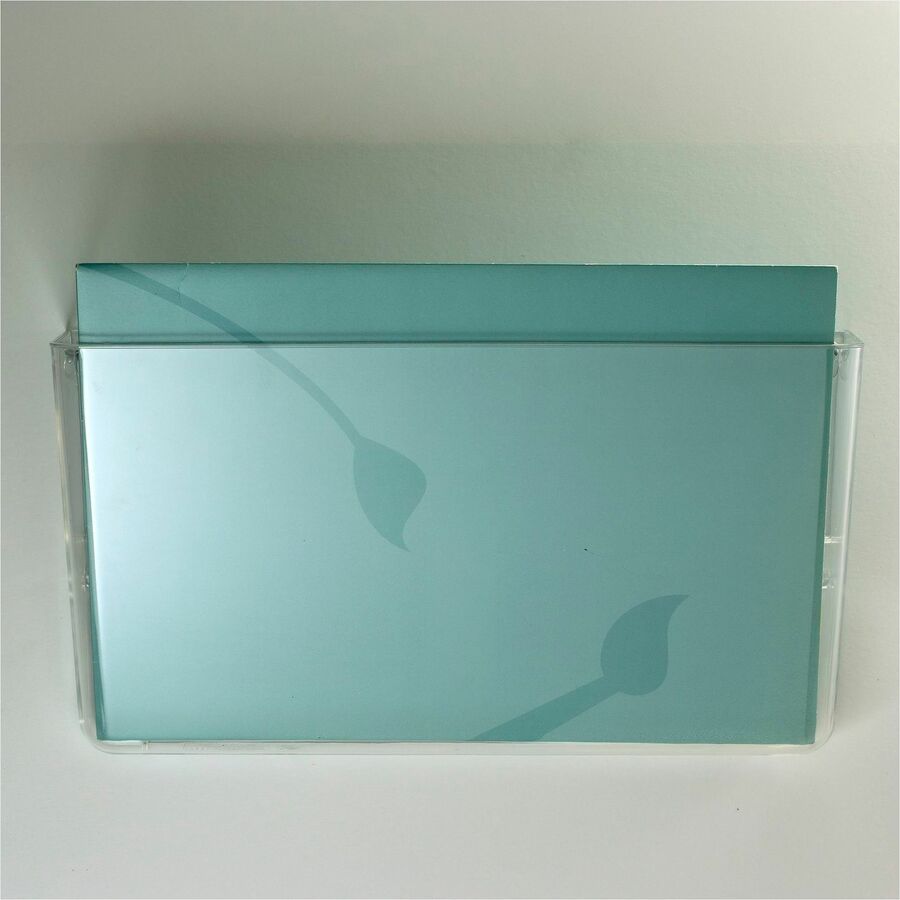 Business Source Expandable Pocket File System, 7" Height x 13" Width x 4" Depth, Interlockable, Expandable, Clear (BSN53692)
