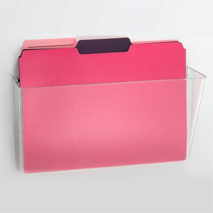 Business Source Expandable Pocket File System, 7" Height x 13" Width x 4" Depth, Interlockable, Expandable, Clear (BSN53692)