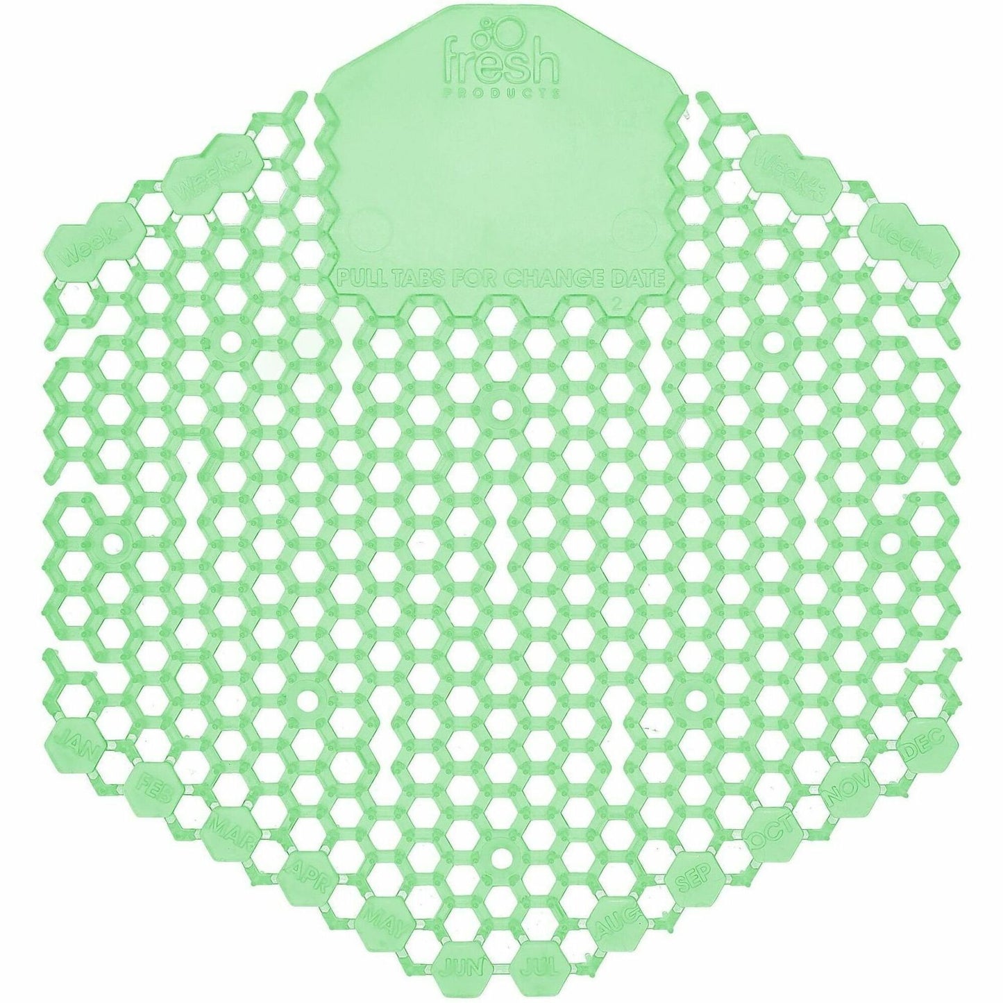 Fresh Products Wave 3D Urinal Screen, 6/Carton (FRS3WDS60CMECT)