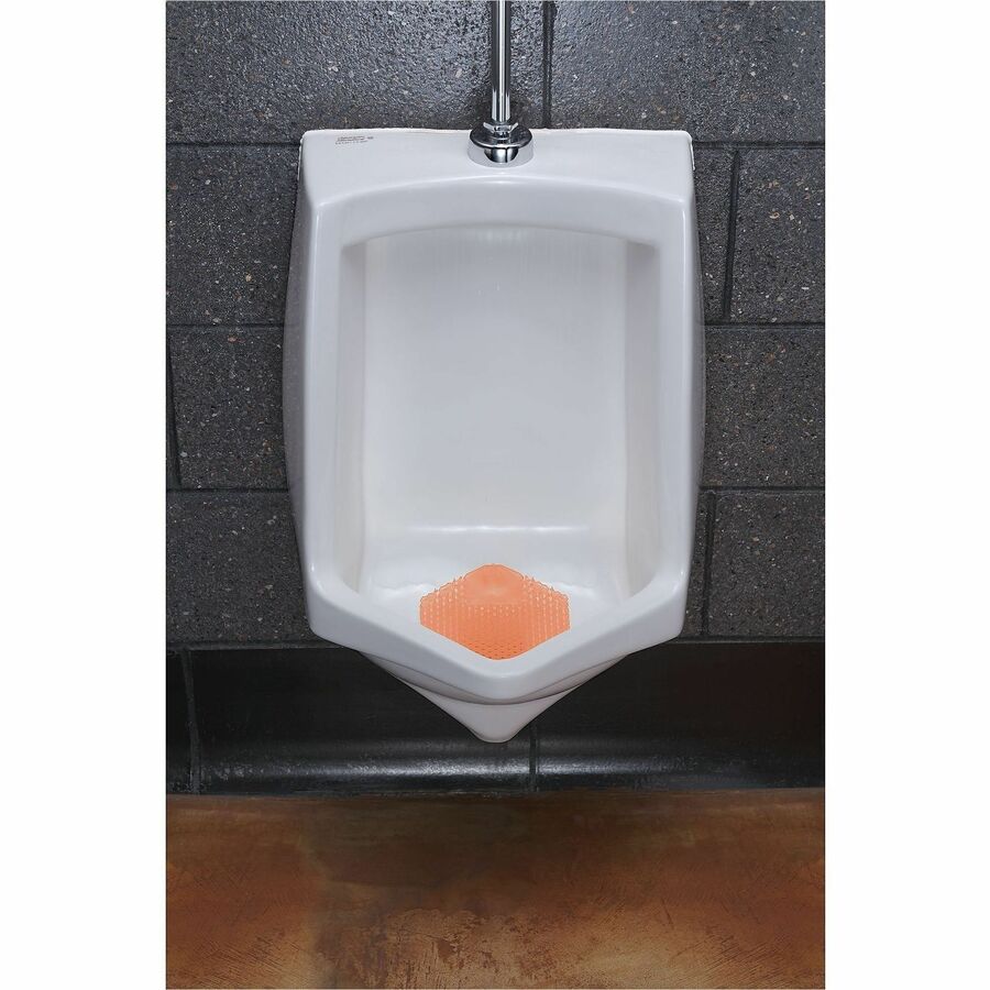 Fresh Products Wave 3D Urinal Screen, Lasts up to 30 Days, 10/Box, 6 Boxex/Carton, Orange (FRS3WDS60MANCT)