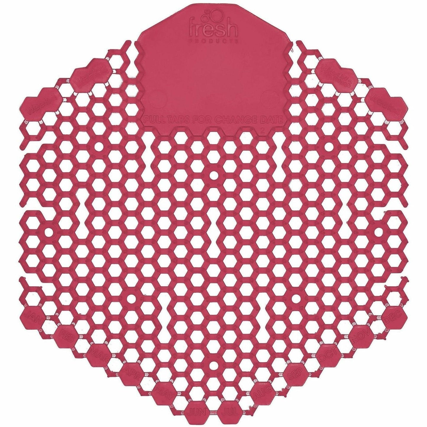 Fresh Products Wave 3D Urinal Screen, 6/Carton (FRS3WDS60SAPCT)