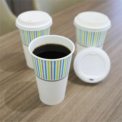 Genuine Joe 16oz Hot-Beverage Paper Cups, 16 fl oz, Multi, Paper, Coffee, Tea, Hot Chocolate, 20/Carton (GJO10315)