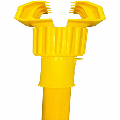Genuine Joe 60" Jaw-Head Wet Mop Handle. Yellow (GJO14611)