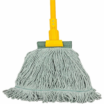 Genuine Joe 60" Jaw-Head Wet Mop Handle. Yellow (GJO14611)