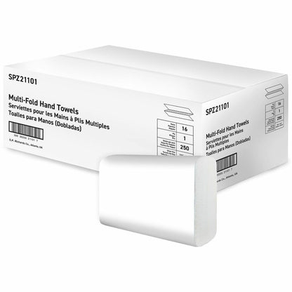 Special Buy Paper Towels Multi-Fold 250 Sheets White, 1 Ply, 250 Sheets/Pack, 16/Carton (SPZ21101)