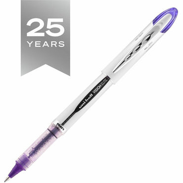 uni Vision Elite Rollerball Pen, Purple Ink, 0.8 mm Pen Point (UBC69025BX)