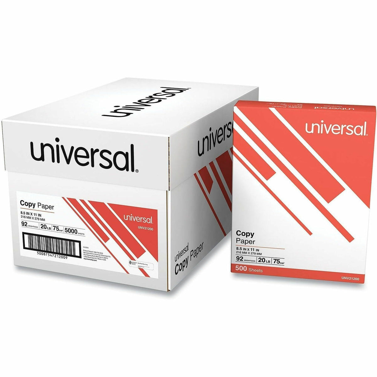 Universal Copy Paper, White, 40/Pallet (UNV21200PL)