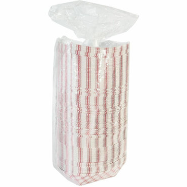 Genuine Joe 16 oz. Paper Food Tray, Red/White, 250/Pack, 4 Packs/Carton (GJO10312)