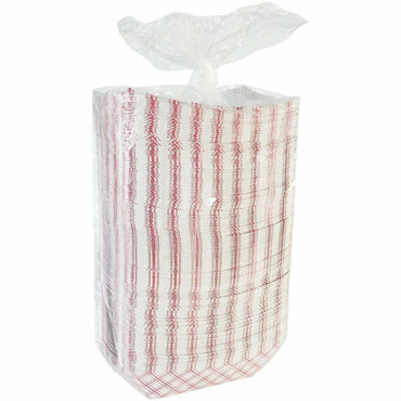 Genuine Joe 48 oz. Paper Food Tray, Red/White, 250/Pack, 2 Packs/Carton (GJO10314)