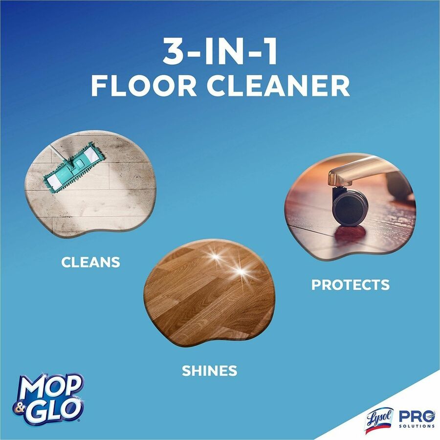 Mop & Glo Pro Triple Action Floor Cleaner, Ready-To-Use, 64 fl oz, Fresh Citrus Scent (RAC00017)
