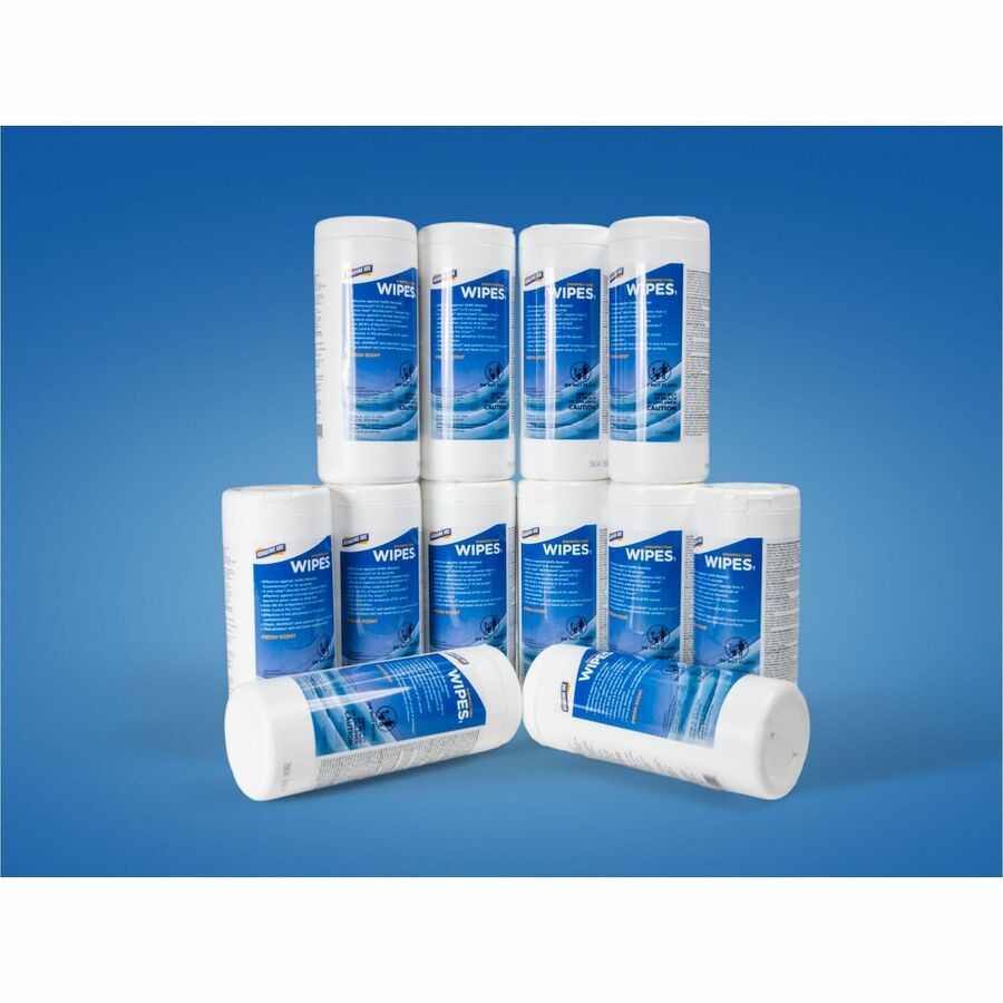 Genuine Joe Broad-Spectrum Disinfectant Wipes, 35 Wipes/Tub, 12 Tubs/Carton (GJO45400)