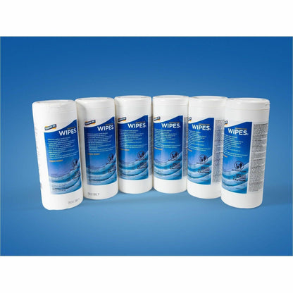 Genuine Joe Broad-Spectrum Disinfectant Wipes, Fresh Scent, 50 Wipes/Tub, 6 Tubs/Carton (GJO45401)