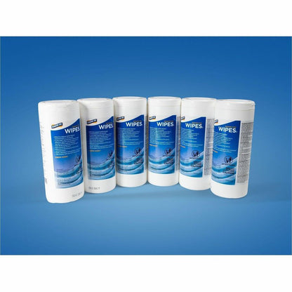 Genuine Joe Broad-Spectrum Disinfectant Wipes, Fresh Scent, 50 Wipes/Tub, 6 Tubs/Carton (GJO45401)