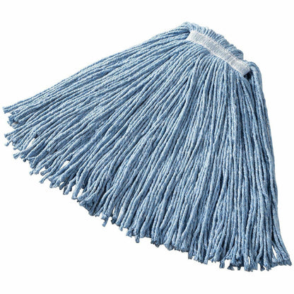 Rubbermaid Commercial Premium Cut-End Blend Mophead, Cut Ends, 4-ply, Blue, 12/Carton (RCPF51600BE)