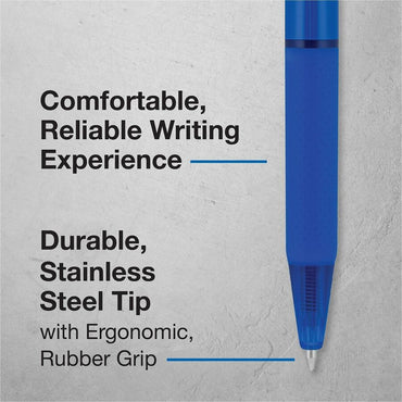 Pilot BP-1 RT Ballpoint Pens, Blue Ink, 1.0 mm Pen Point, Retractable, Oil Based, Stainless Steel Tip (PIL21637)