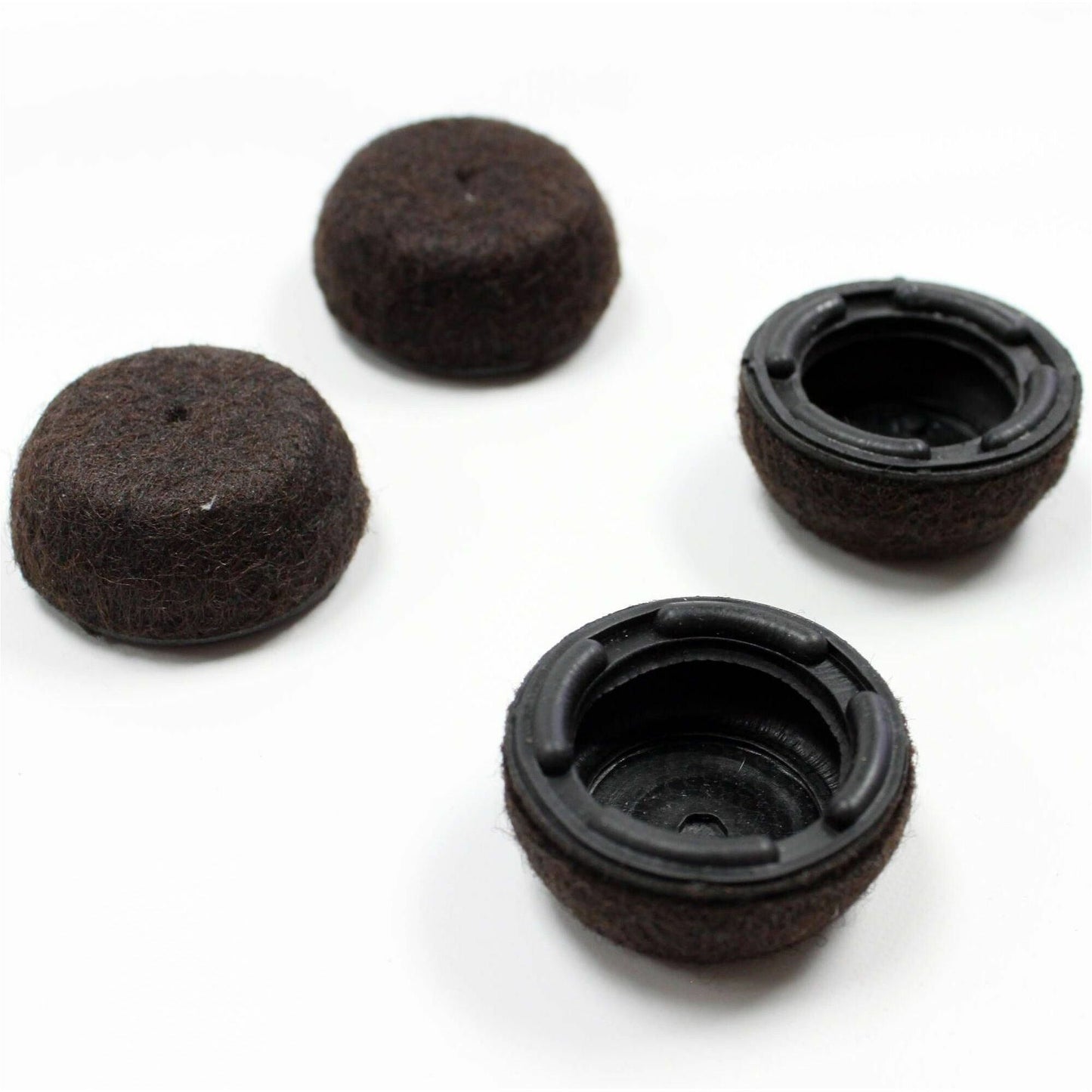 Lorell Snap-On Floor Savers, Dark Brown, Plastic, 12/Carton (LLR42327CT)