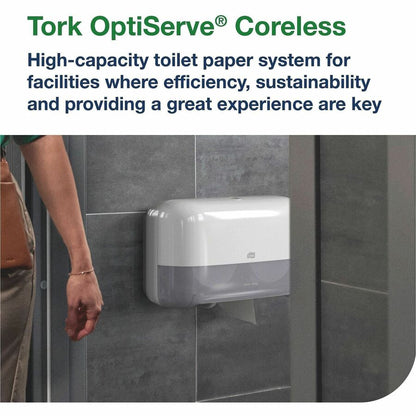TORK OptiServe Coreless 2-Roll Bath Tissue System, 2 x Roll (TRK558068)