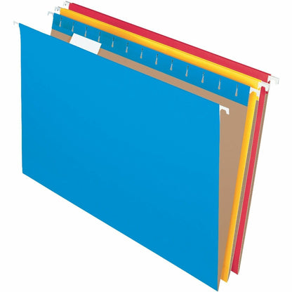 Business Source 1/5 Tab Cut Legal Hanging Folder, 8 1/2" x 14", Kraft, 25/Box (BSN14221)