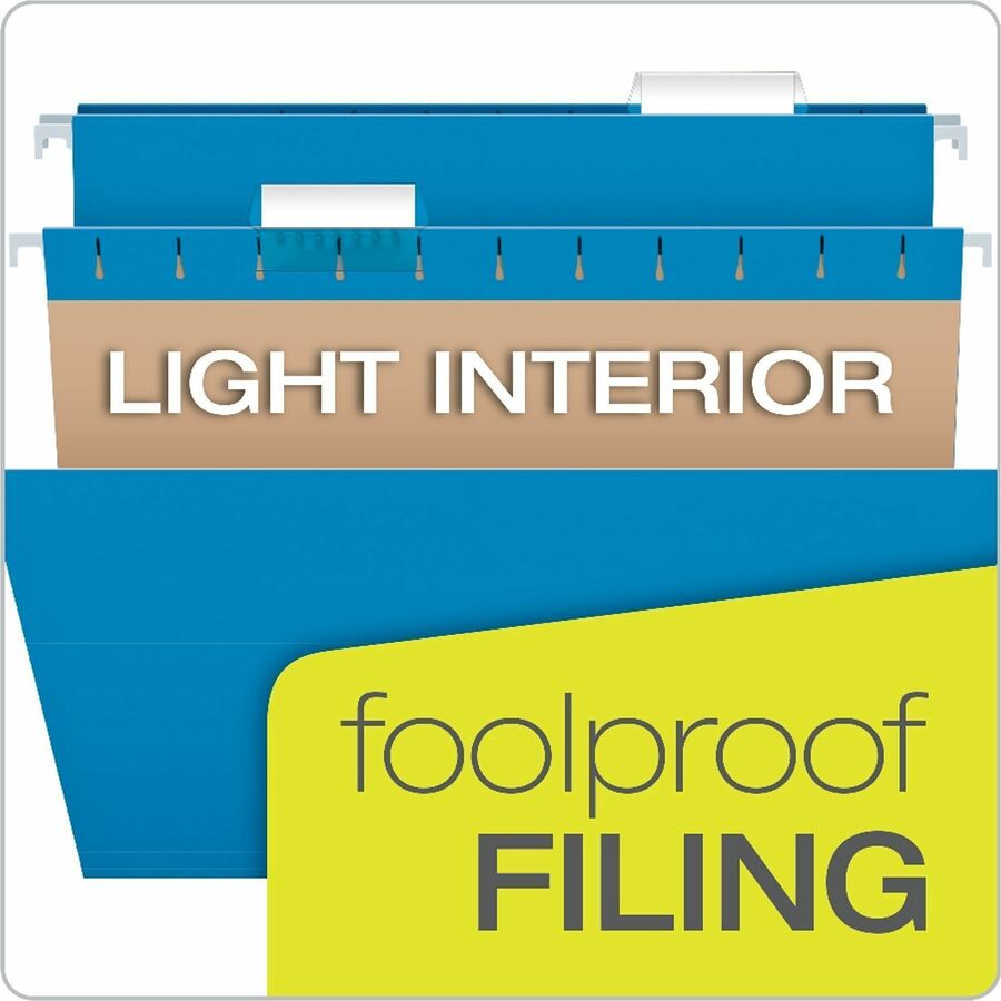 Business Source 1/5 Tab Cut Legal Hanging Folder, 8 1/2" x 14", Kraft, 25/Box (BSN14221)