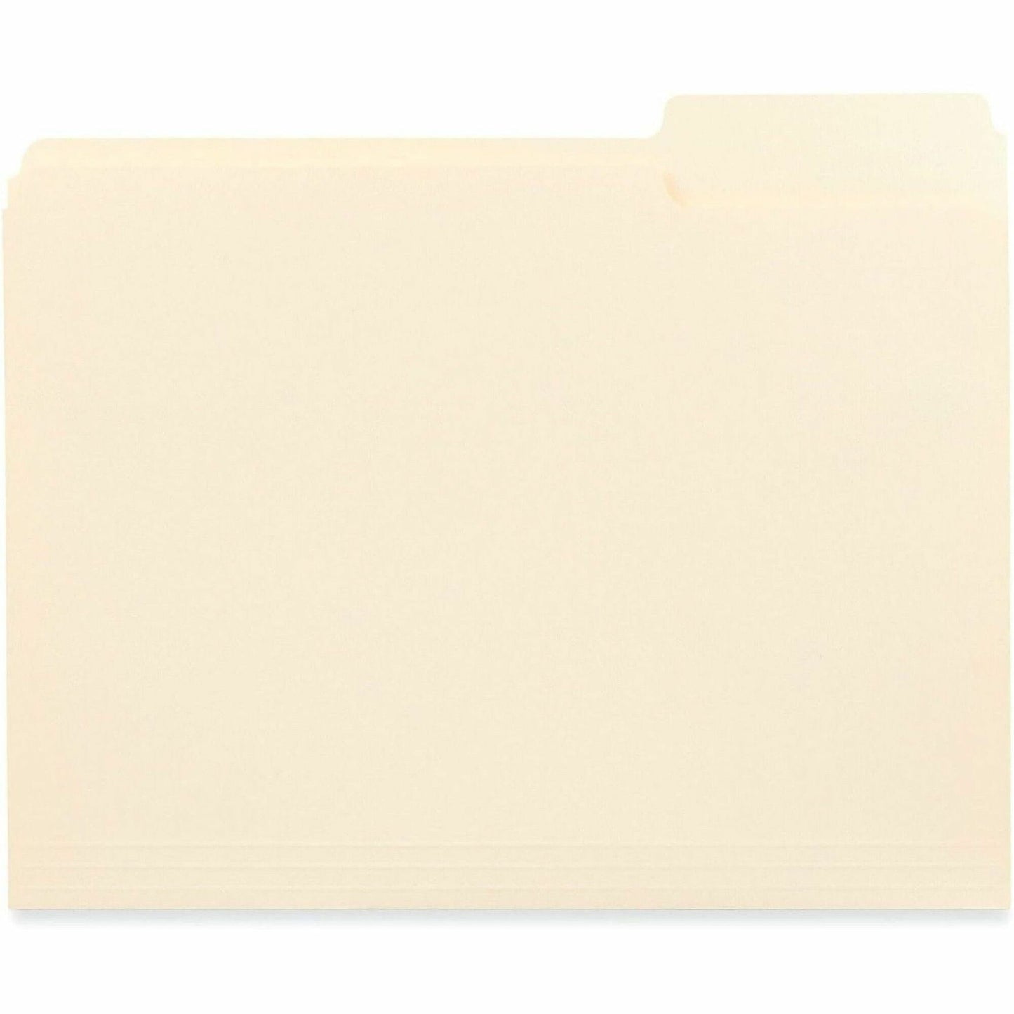 Business Source 1/3 Tab Cut Letter Top Tab File Folder, 8 1/2" x 11", 3/4" Expansion, Manila, 250/Carton (BSN18103)