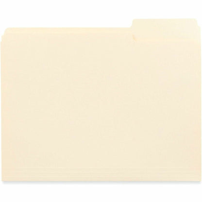 Business Source 1/3 Tab Cut Letter Top Tab File Folder, 8 1/2" x 11", 3/4" Expansion, Manila, 250/Carton (BSN18103)