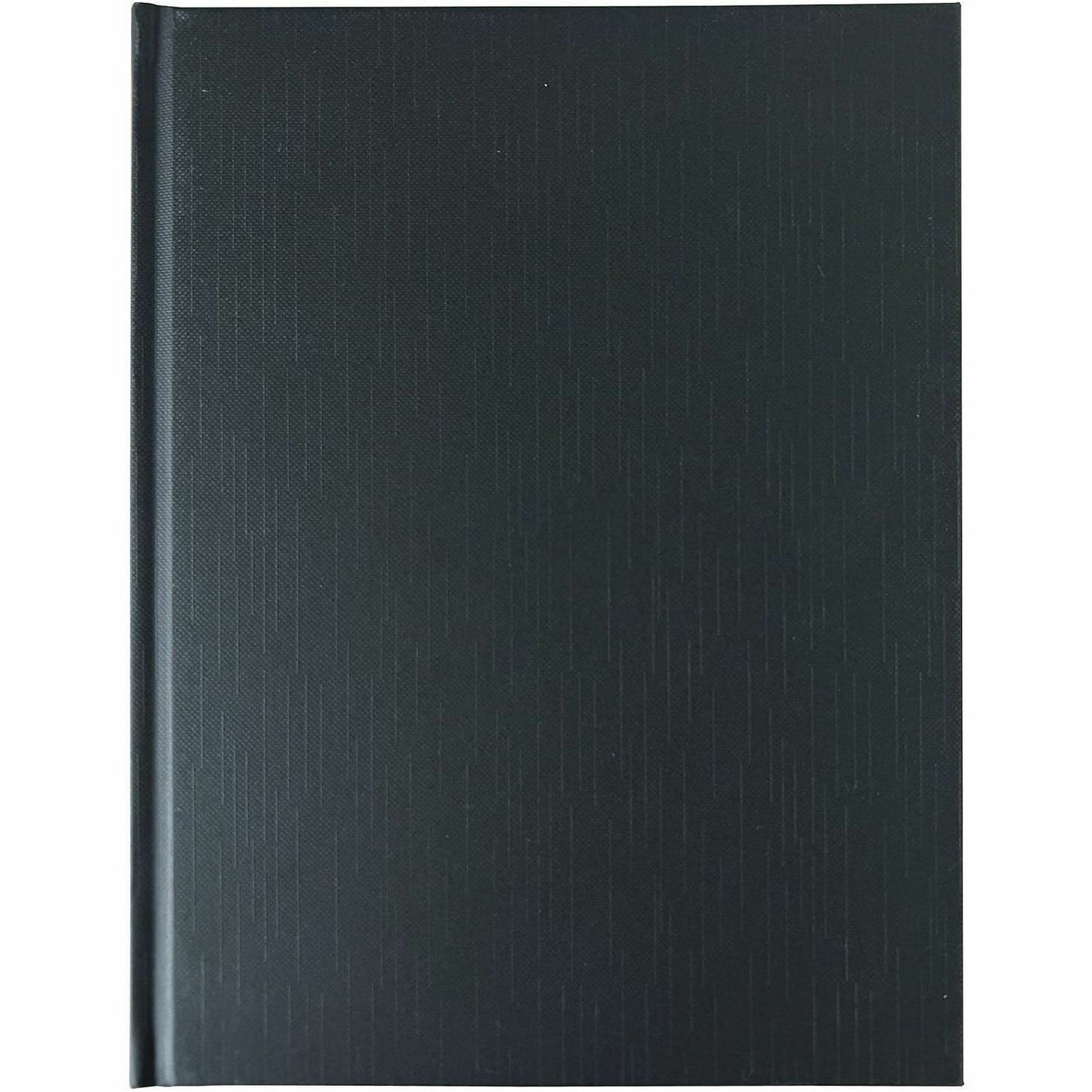 Business Source Hardbound Ruled Linen Journals, Hard Bound, Ruled Margin, Black Cover (BSN10973)
