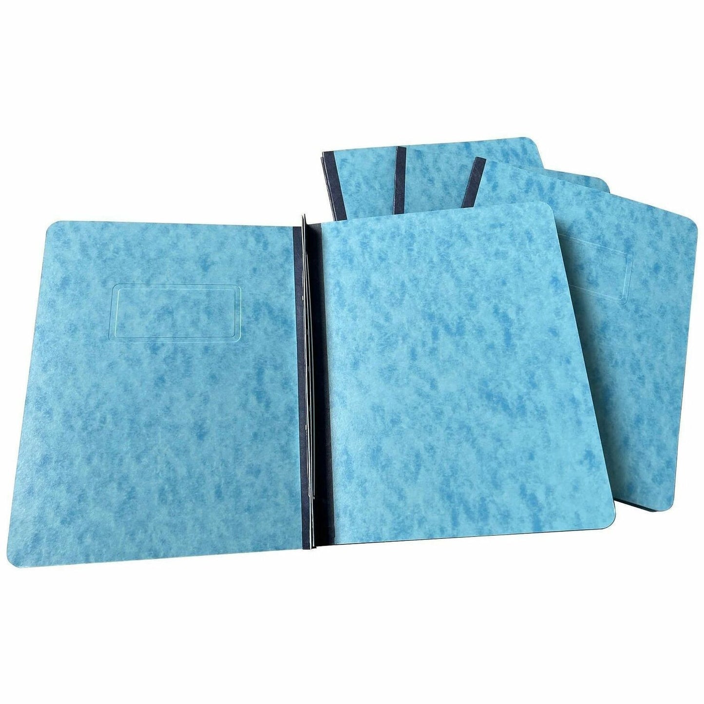 Business Source Letter Report Cover, 3" Folder Capacity, 8 1/2" x 11", Light Blue, 0% Recycled (BSN80572)