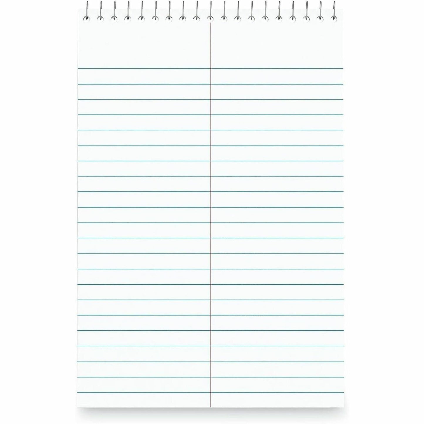 Business Source Green Tint Steno Notebook, 1 Subject, 6" x 9" Sheet Size, Red Cover, 6/Pack (BSN96920)